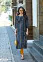 Designer Weaving Strips Kurti  thumb 4