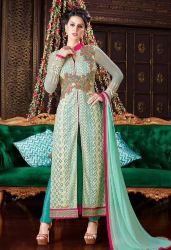 Fabliva Attractive Designer Net Suit