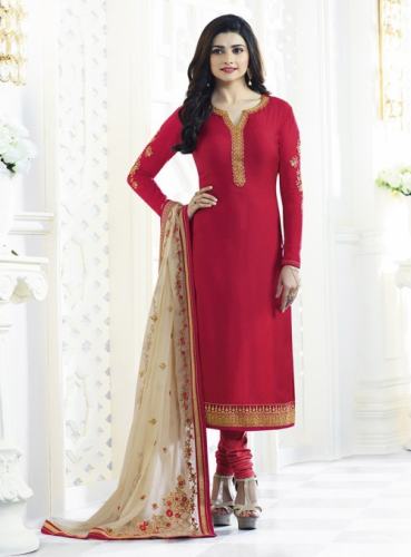 Stylish Georgette Satin Suit