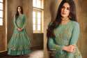 Fancy Embroidered Net Anarkali Suit thumb 3