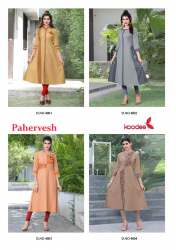 Fancy Long Cotton Kurti With Hand work