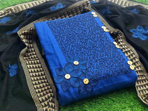 Fancy Slub Cotton Dress Material 