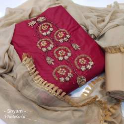 Fancy Stylish Designer Handwork Dress Material