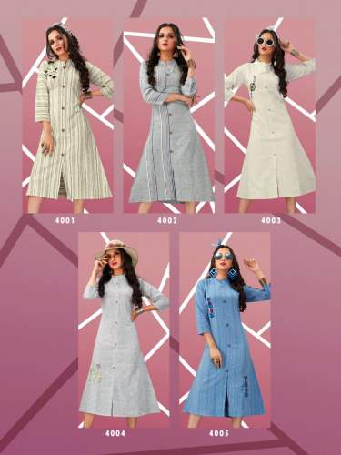 HANDLOOM COTTON WITH EMBROIDERY WORKKURTI