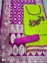 Handwork Dress Material With Banarasi Dupatta thumb 1