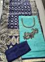Handwork Dress Material With Banarasi Dupatta thumb 3