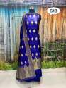 Heavy Banarasi  Golden Zari work Dress Material  thumb 3