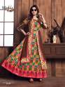 Heavy Designer Long Printed Gown Style Kurti thumb 7