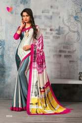 HEAVY MOSH SILK PARTY WEAR PRINTED SAREE