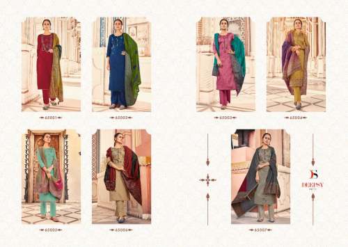 Jam Cotton Printed With Embroidery Straight Suit