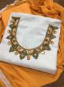 Khatli Work Unstitched Cotton Dress Material thumb 2