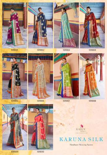 Krystal Sona Chandi Sattin patta Silk Saree