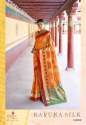 Krystal Sona Chandi Sattin patta Silk Saree thumb 2