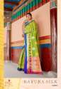 Krystal Sona Chandi Sattin patta Silk Saree thumb 4