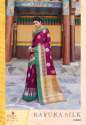 Krystal Sona Chandi Sattin patta Silk Saree thumb 7