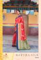 Krystal Sona Chandi Sattin patta Silk Saree thumb 8