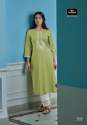 Lakhnavi Embroidered Cotton Kurti thumb 1