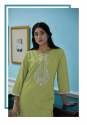 Lakhnavi Embroidered Cotton Kurti thumb 2