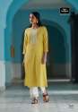 Lakhnavi Embroidered Cotton Kurti thumb 9