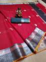 Latest Designer Cotton saree thumb 7