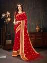 Latest Designer Embroidered Saree thumb 5