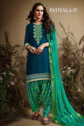 Latest Designer Fance Embroidered Patiyala Suit