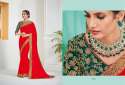 Latest Designer Georgette Heavy EMbroidered Saree thumb 9