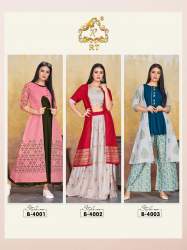 Latest Designer Kurti and Plazzo with Shrug