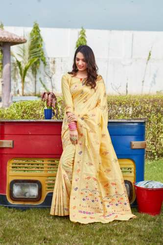 Latest Designer Soft Silk Weaving saree