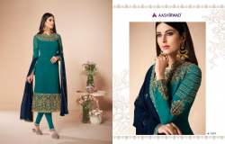 Latest Fax Georgette Heavy EMbroidry Straight Suit