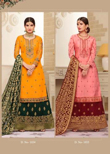 Latest Heavy Embroidered Readymade Plazoo Suit