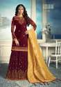 Latest heavy Gharara Suit with Banarasi Dupatta thumb 3