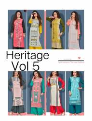 Latest Heavy Rayon Kurti With Plain Plazzo