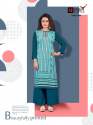 Latest Heavy Rayon Kurti With Plain Plazzo thumb 8