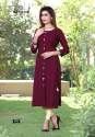 Latest Heavy Rayon Plain Casual Wear Kurti thumb 4