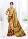 Latest Printed Uniform Saree thumb 5