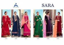 Latest Satin Georgette Straight Suit With Work