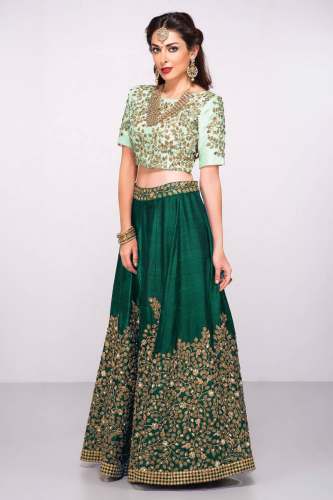 Latest Stylish Embroidered Party Wear Lehenga