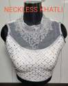 Latest Stylish Embroidered Silver Blouse thumb 4
