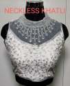 Latest Stylish Embroidered Silver Blouse thumb 5