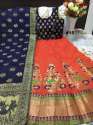 Latest Stylish Jequard Banarasi Lehenga thumb 10
