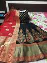 Latest Stylish Jequard Banarasi Lehenga thumb 13