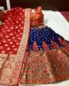 Latest Stylish Jequard Banarasi Lehenga thumb 9