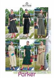 latest Stylish Printed Rayon Gown Style Kurti