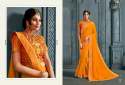 Latest Wedding Wear Moss Chiffon Saree thumb 3