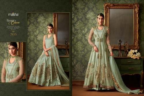 Latetst EMbroidered Stylish Anarkali Suit
