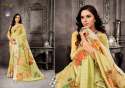 Linen With Zari Border Stylish fancy Saree thumb 10