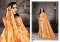 Linen With Zari Border Stylish fancy Saree thumb 4