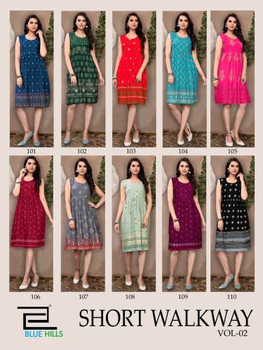 rayon printed casual wear kurti 