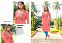 Rayon Slub Embroidery Work Kurti thumb 7